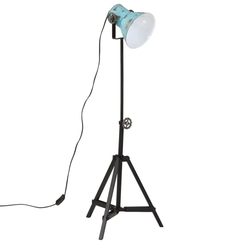 Lampada da Terra 25 W Blu Anticato 35x35x65/95 cm E27 CFW4693451