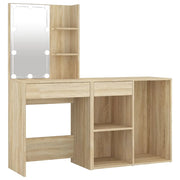 Toletta LED con mobiletto 60 x 40 x 140 cm legno ingegnerizzato beige 02_0006239