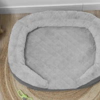 Cuccia Divano per Cani con Imbottitura, Lettino per Cani Taglia Grande e Media fino 25kg, 90x78x25cm, Grigio