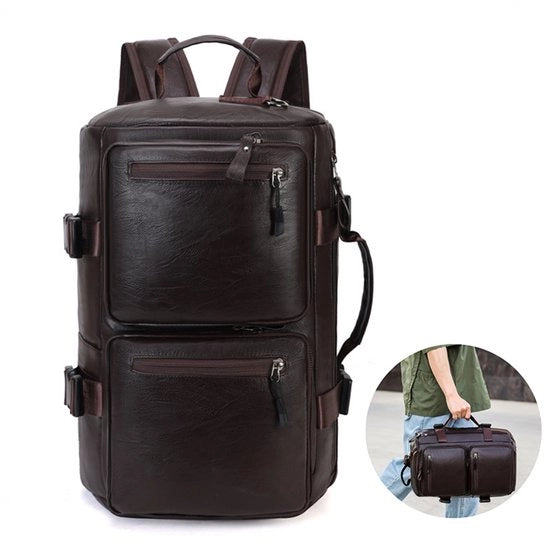 Portatile 2 in 1 - Borsa per portatile da 6 pollici - Tessuto in pelle - Borsa con tasca per portatile - Impermeabile - Cerniere robuste
