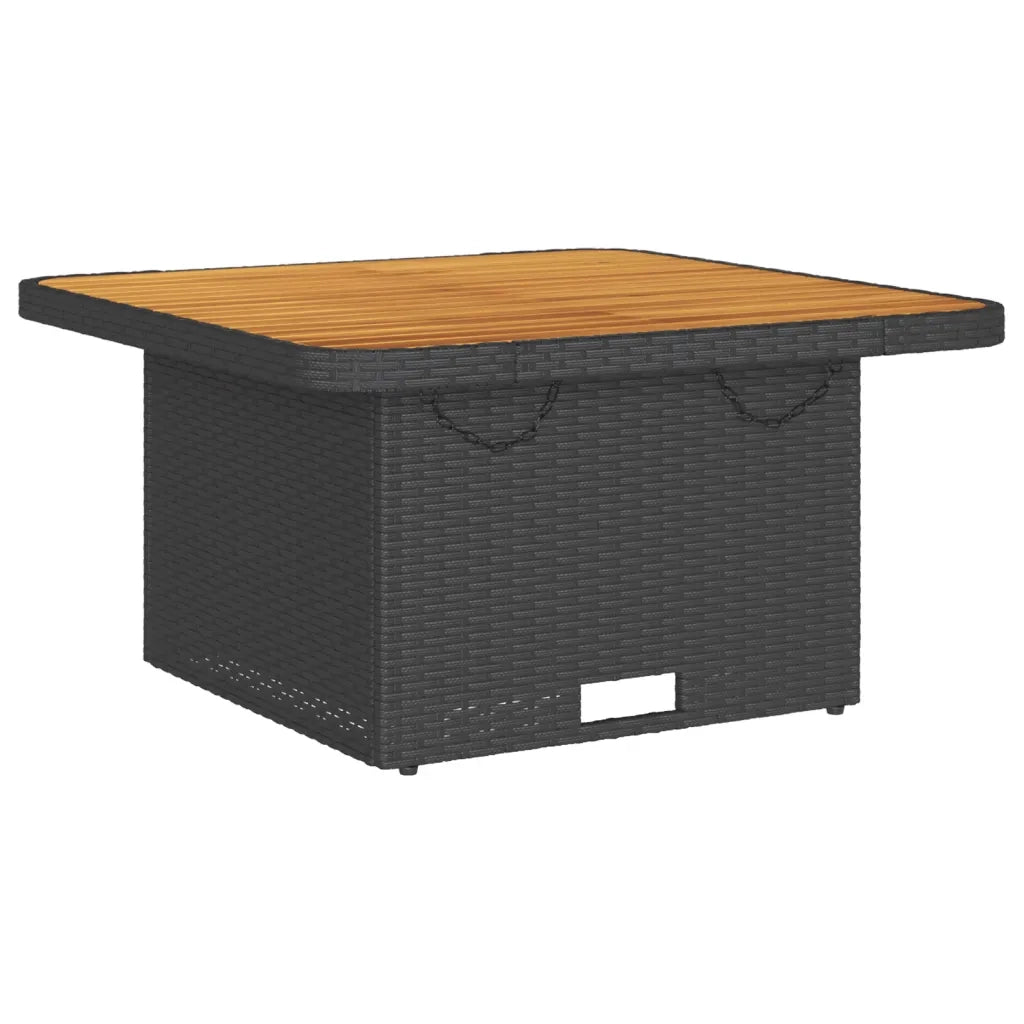 vidaXL Set Salotto da Giardino con Cuscini 7pz Nero Polyrattan