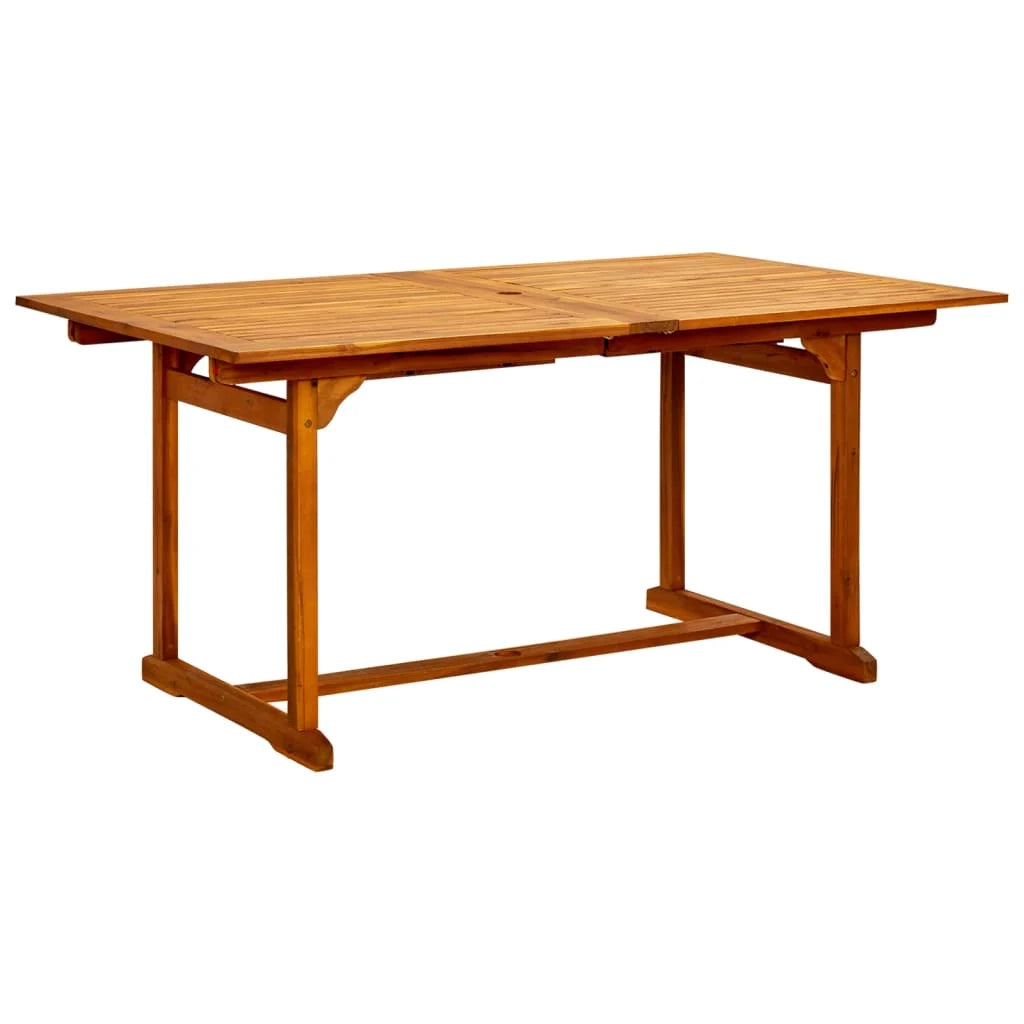 Set da pranzo da giardino per esterni composto da 7 pezzi in legno massello di acacia 02_0013931