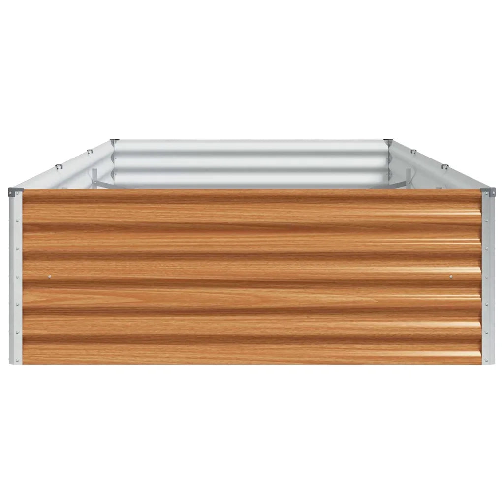 Fioriere | Cassetta per fiori | Letto rialzato da giardino 290 x 100 x 36 cm Acciaio zincato