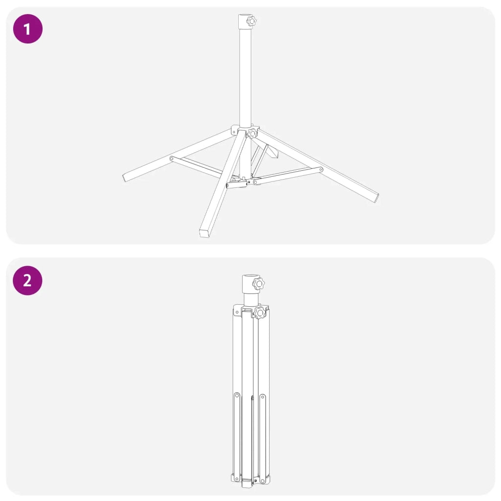 Supporto Parasol Bianco Acciaio per 25-32 mm Palo 42010378