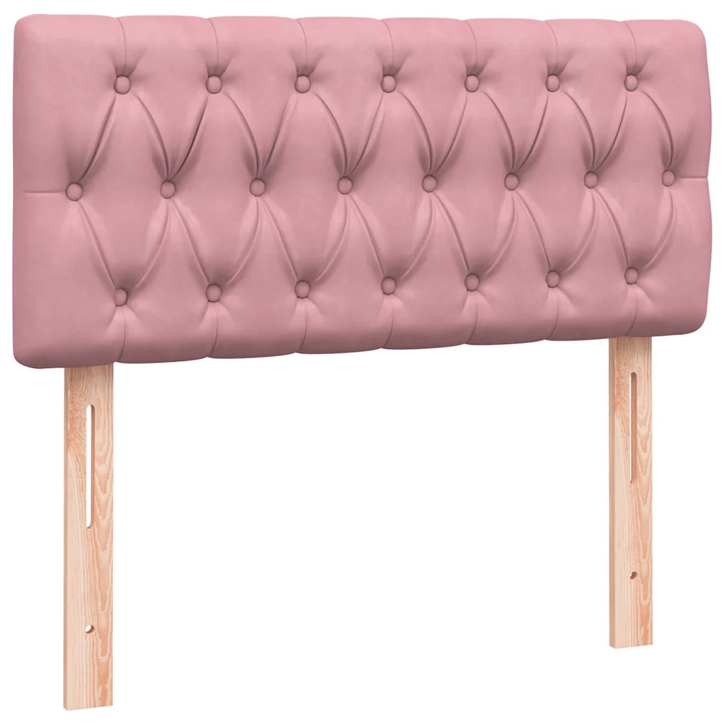 Giroletto a Molle con Materasso Rosa 80x220 cm Velluto 3317804