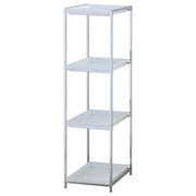Scaffale in metallo cromato cm. P.38,5  x L.31 x H.115