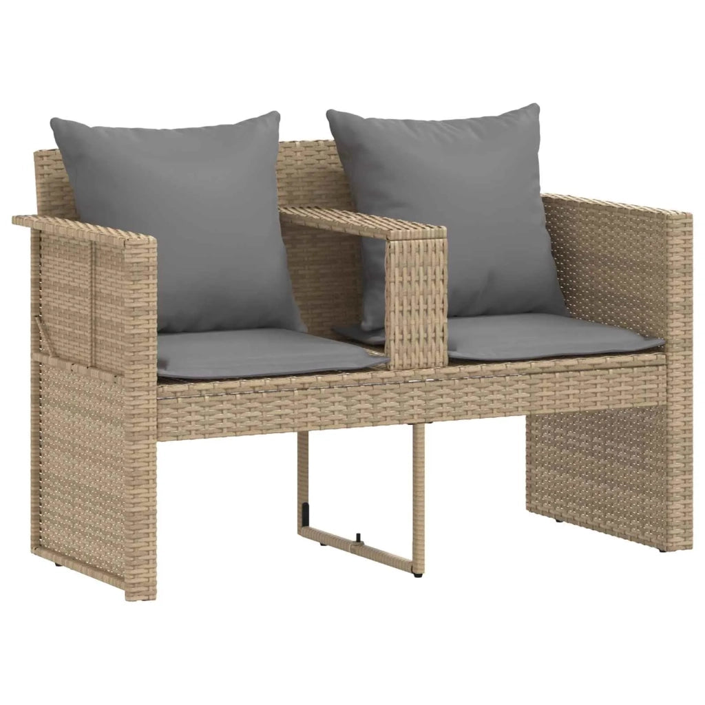Divano da giardino 8 pz polyrattan Beige e Grigio Chiaro 42025899