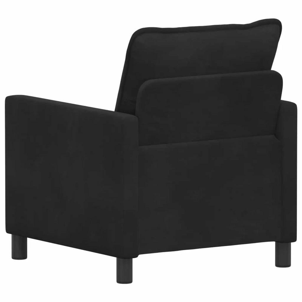 Divano Nero 76 x 81 x 87,5 cm Velluto