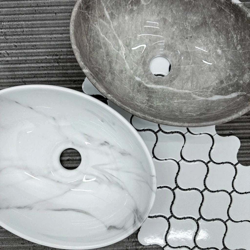 Lavabo Da Appoggio Rea Sofia Mini Cloudy