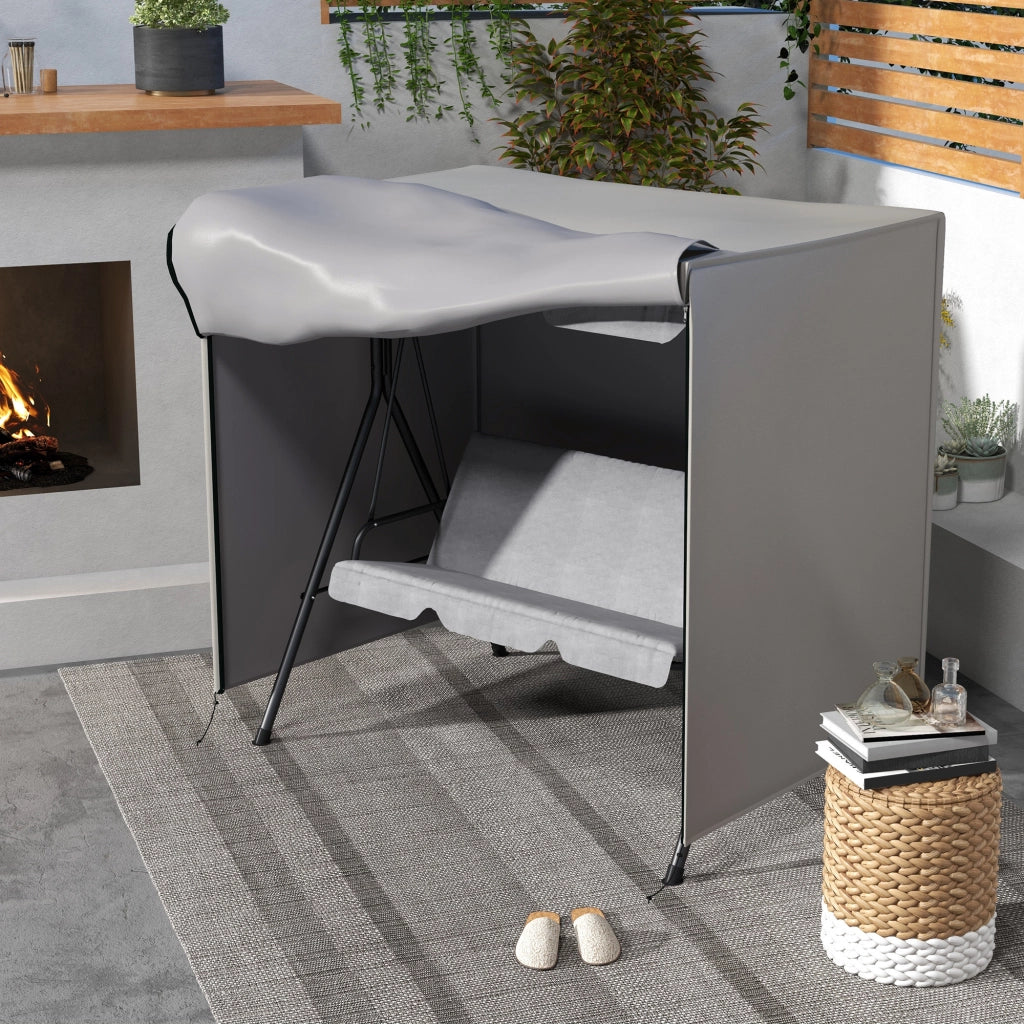 Copertura per amaca da giardino ¨C Minimal ¨C Grigio, Poliestere, 177x114x152 cm
