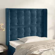 Testiera ad Orecchio Blu Scuro 93x16x118/128 cm in Vellutocod mxl 121672