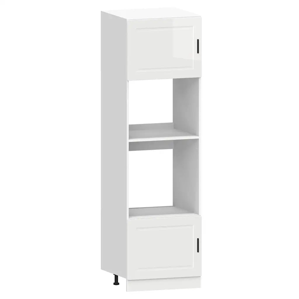 Set Mobili da Cucina 7 pz Kalmar Bianchi Lucido in Truciolato 3314753