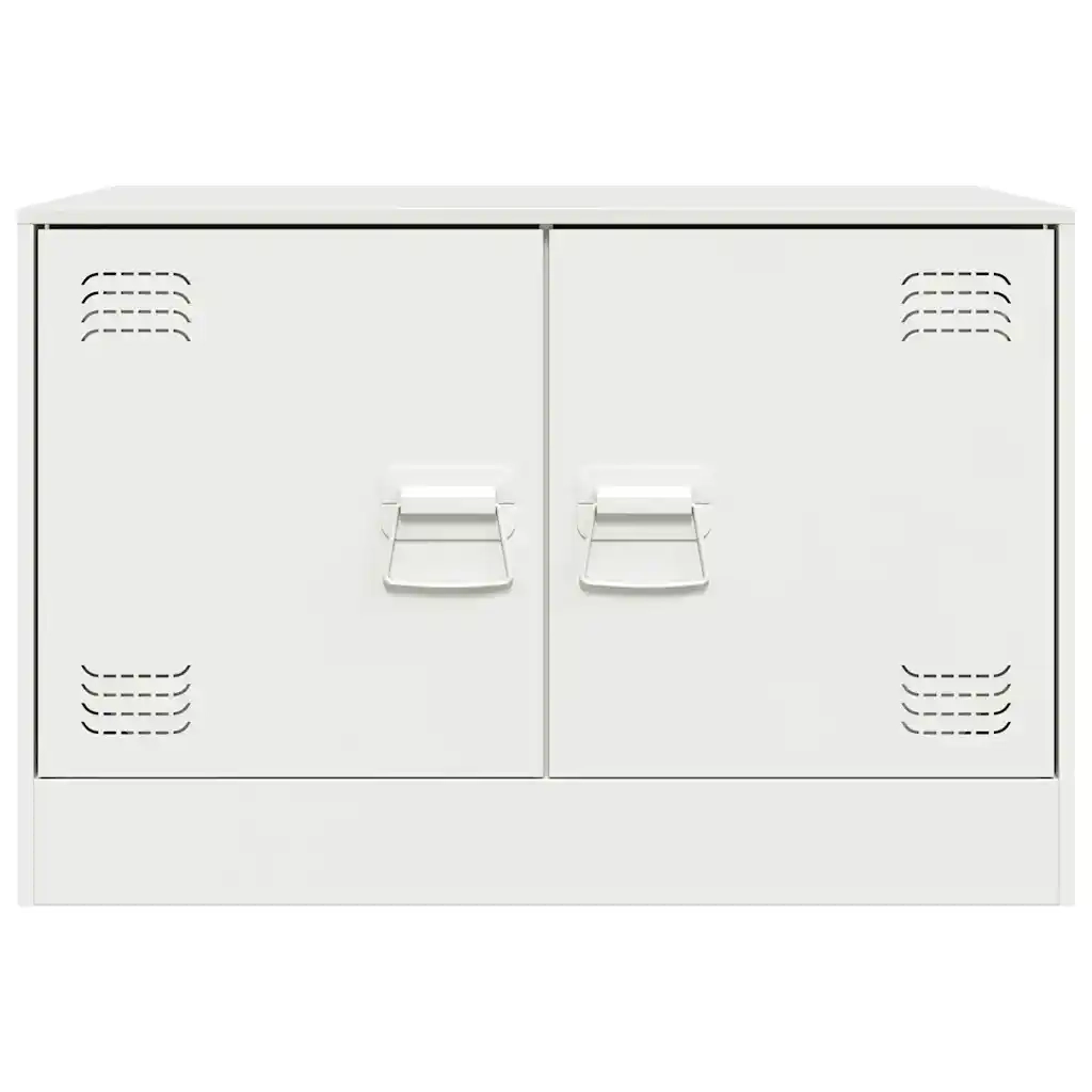 Mobili TV 2 pz Bianchi 67x39x44 cm in Acciaio