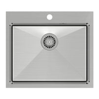 Lavello In Acciaio Russel 110 Brush Nickel