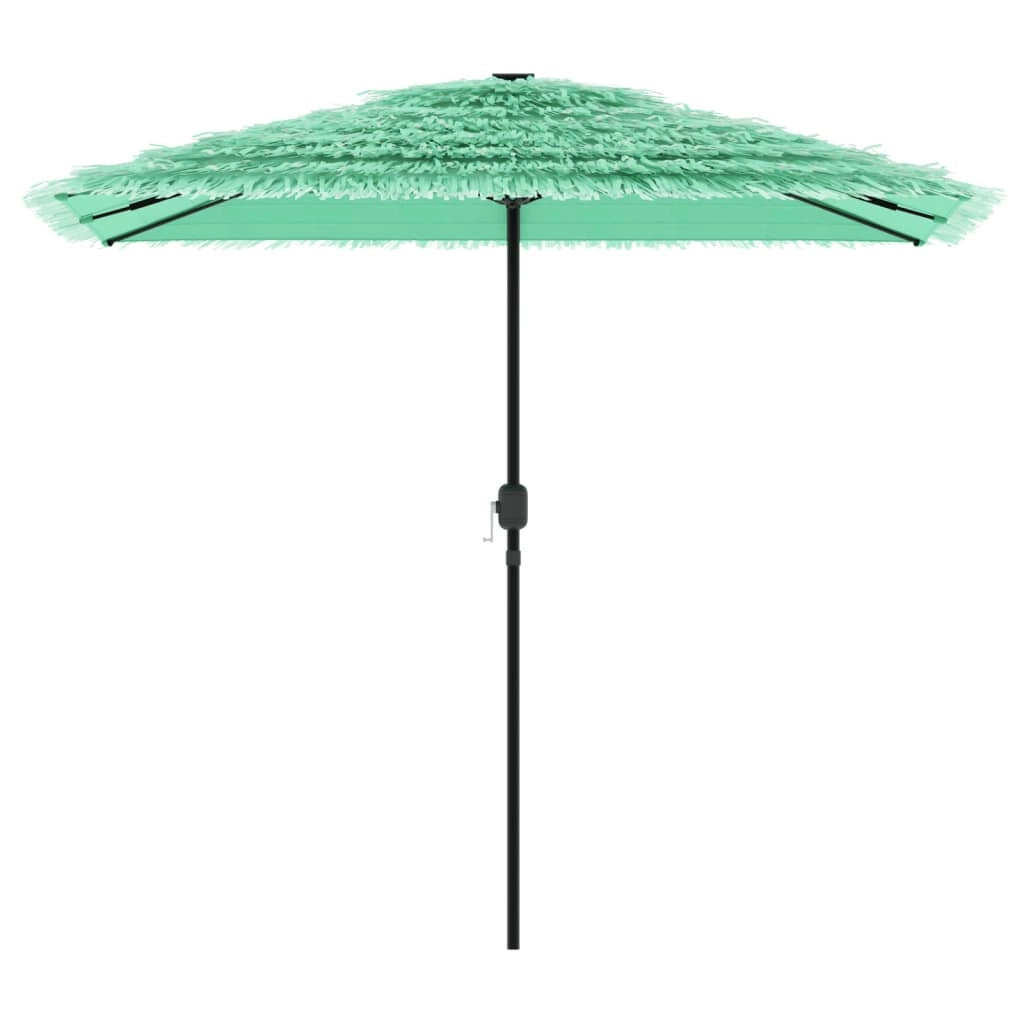 Ombrellone da giardino con robusto palo in acciaio 248 x 248 x 248 cm protezione UV atmosfera accogliente poliestere verde 02_0056387