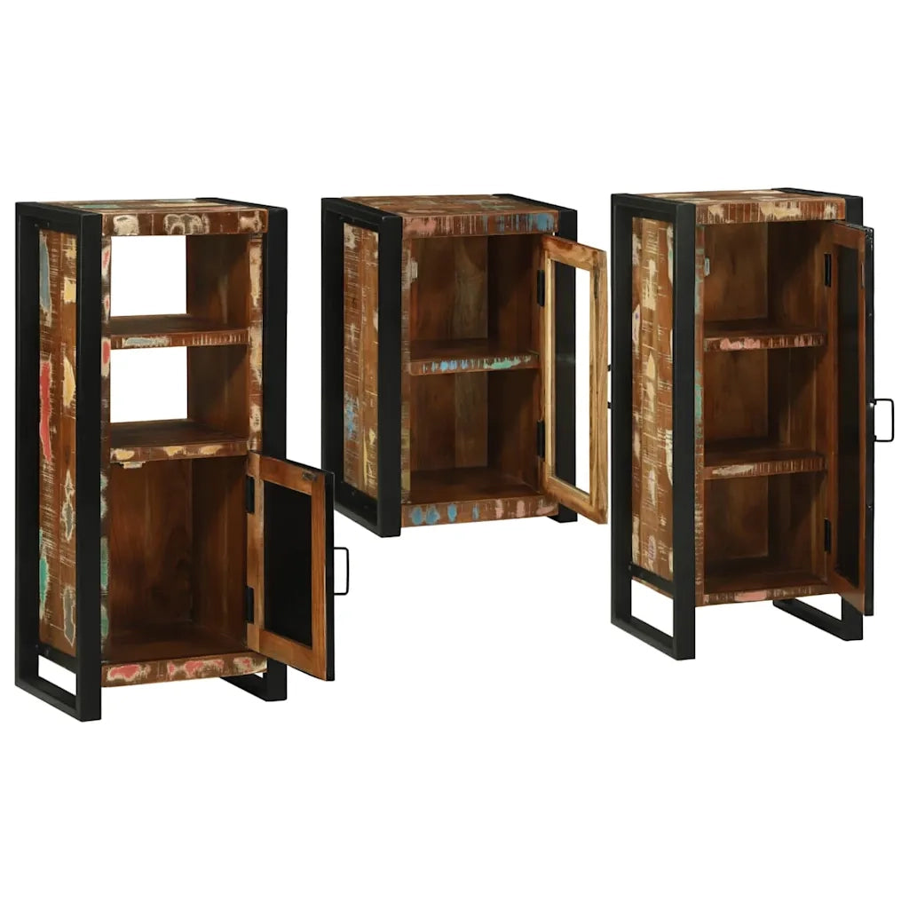 Set di mobili per il bagno 3 pcs Legno massello riciclato
