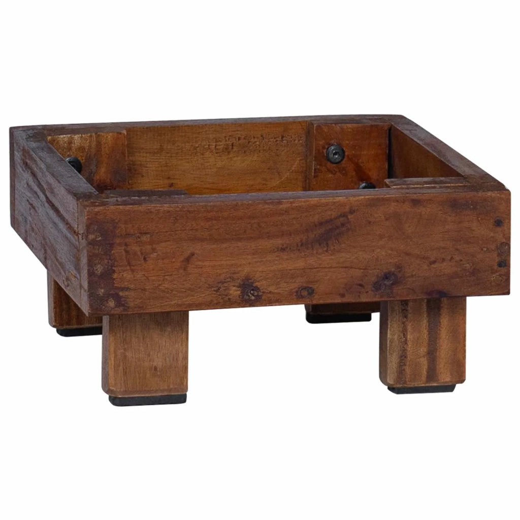 Supporto per piante 3 pcs Marrone Legno di Mogano