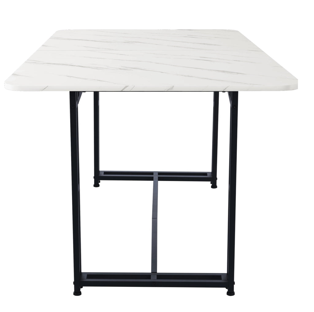 Set tavolo da pranzo 140x80 cm moderno; MDF; grigio