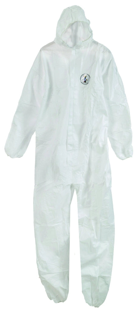 TUTA DI PROTEZIONE IN TESSUTO LAMINATO DPI III TIPO 5/6 CE-0624 Col. Bianco Mis. L