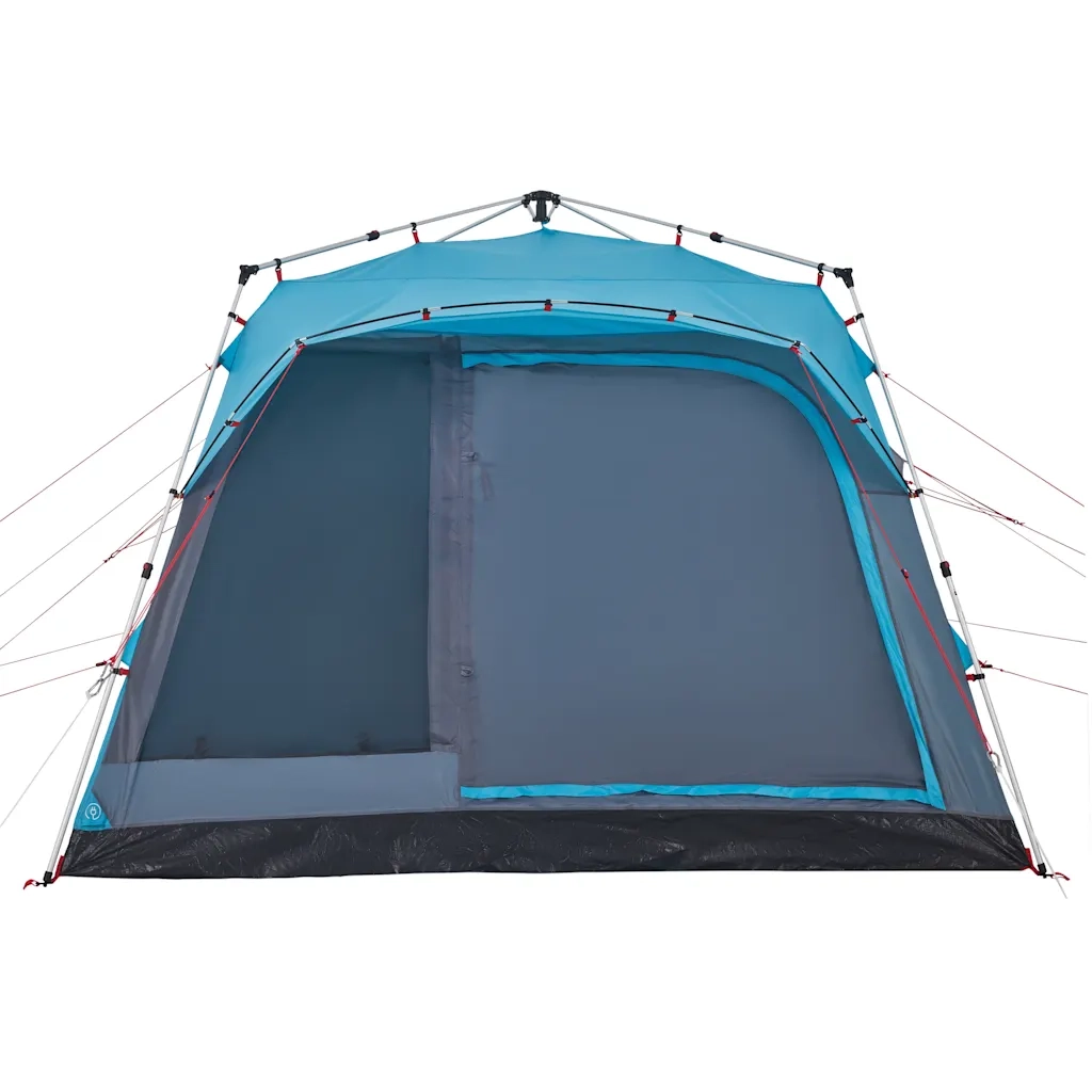 Tenda Familiare Cabina 7 Persone Blu a Rilascio Rapido 4004217