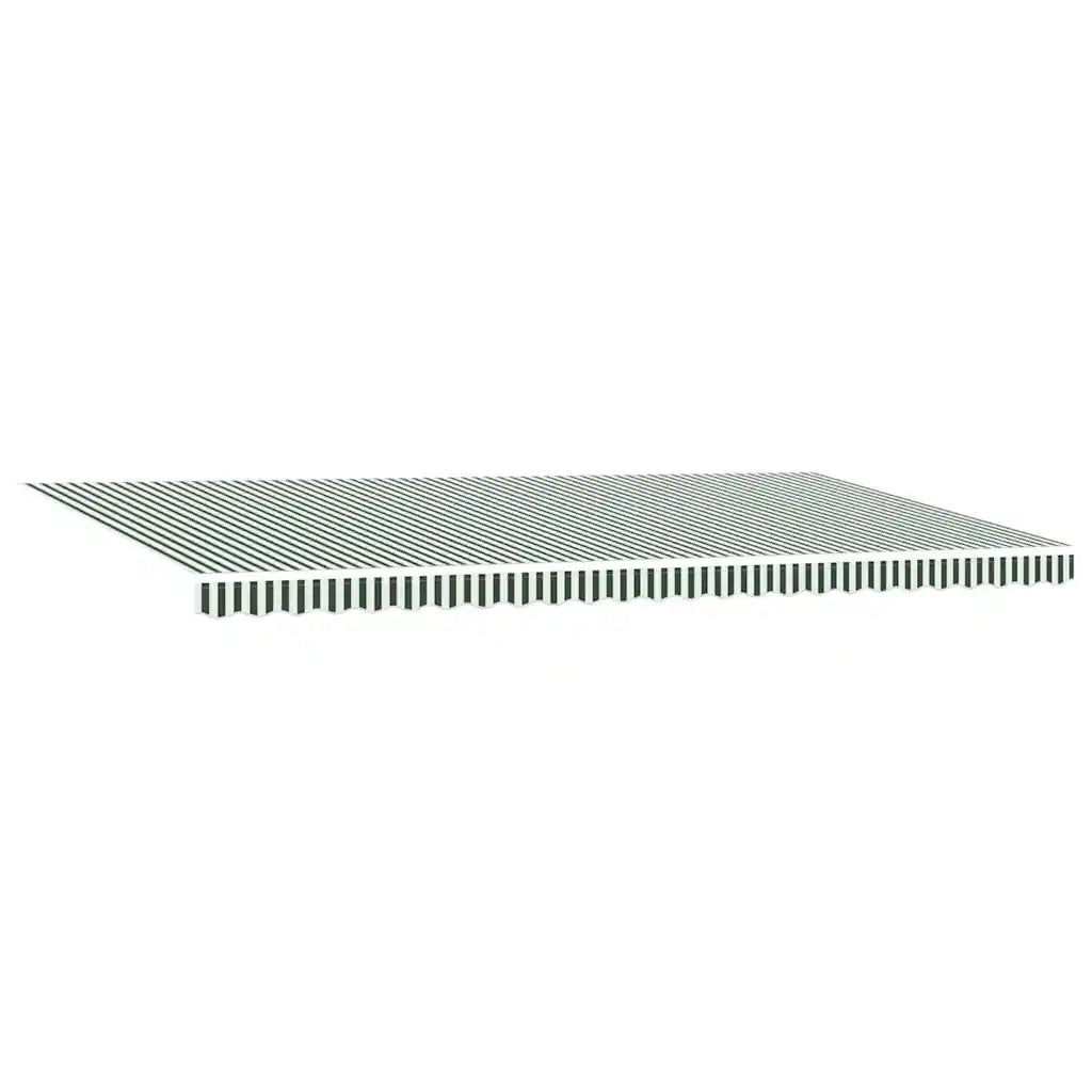 Telo di ricambio per tenda da sole Verde e Bianco 580 x 295 cm 42000664