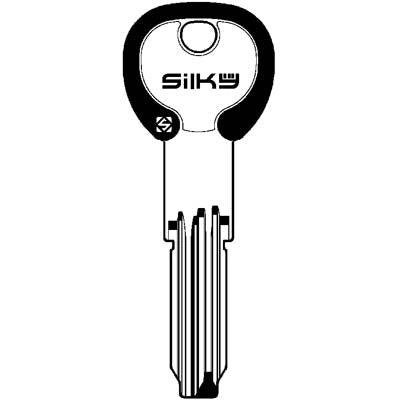 CHIAVE PUNZONATA CISA CS62DZ SILKY SILCA - OTTONE NICHELATO- 5 pezzi