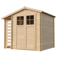 Casetta da Giardino in Legno con Legnaia -  3,53 m2 + 0,97 m2 - TIMBELA M386F+M386G