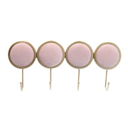 Appendino metallo 4 posti rosa cm 41x18,5x4