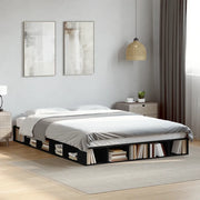 Giroletto-Struttura Letto Nero 160x200 cm in Legno Multistrato 170782