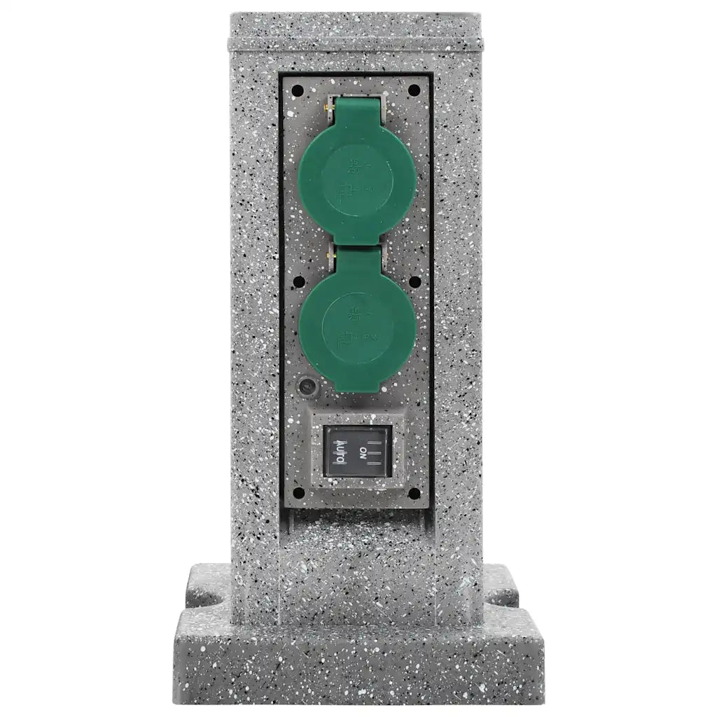 Presa Elettrica da Giardino con Sensore Luce Verticale Plastica CFW9428410