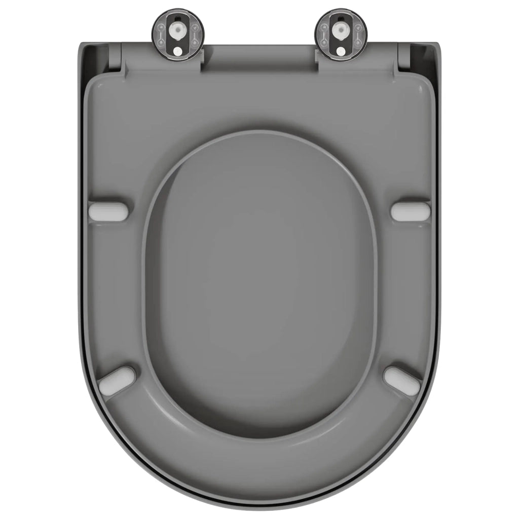 Sedile del WC Grigio 49 x 36 x 4 cm Duroplast 42002355
