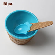 Set di 6 cucchiai e ciotole per bambini, dessert ice cream carini, servizio da tavola ecosostenibile, regalo