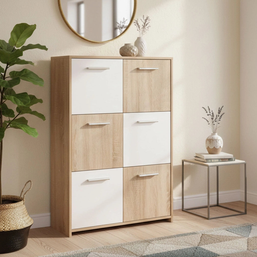 Madia Dresano, Credenza Apertura Battente, 77x30x115h cm Bianco