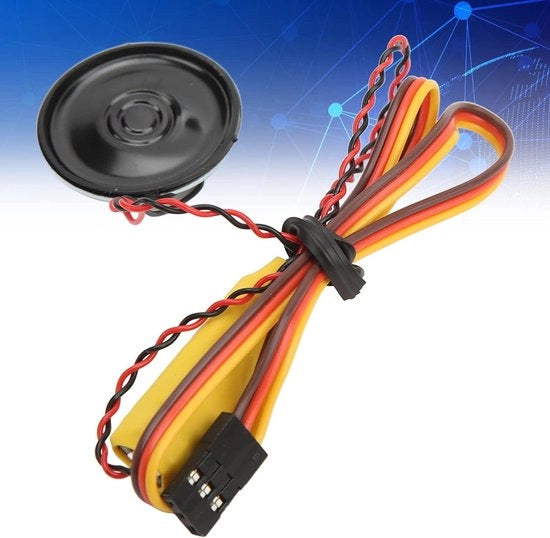 Mini Sirene per Auto con Comando a Distanza Manuale Adattabile per RC Voiture 1/8 1/10 con Modalità di Altoparlante Controllabile