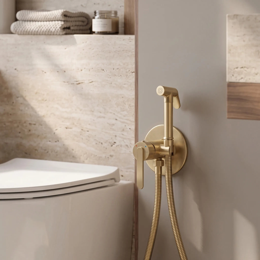 Rubinetto Bidet Rea Ontario Brush Gold