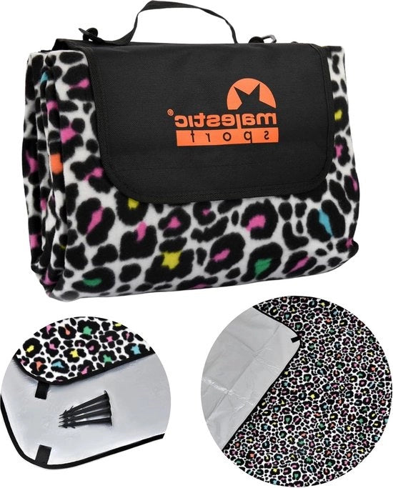 Tenda da picnic 200 x 200 cm - fondo impermeabile - maniglia e funzione pieghevole - per spiaggia e campeggio - per 4-6 persone