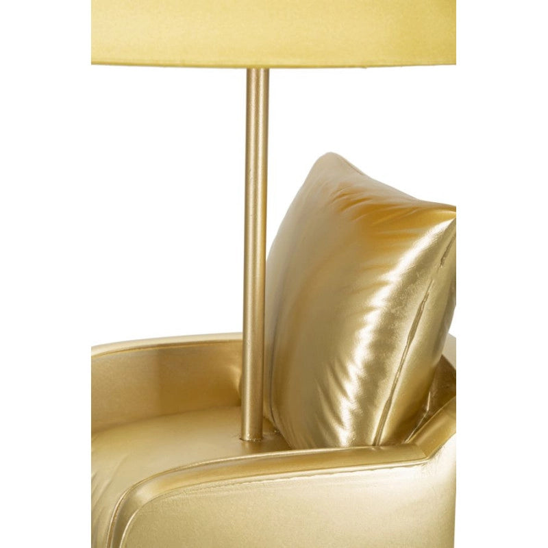 Lampadelle A Da Comodino Midcentury Gialla cm ø 26x46
