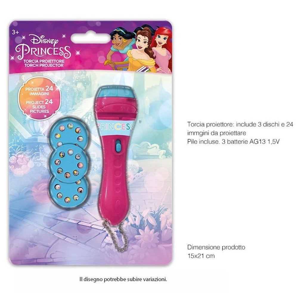 Trade Shop - Torcia Proiettore Principesse Disney 24 Immagini Da Proiettare Gioco Bambini -