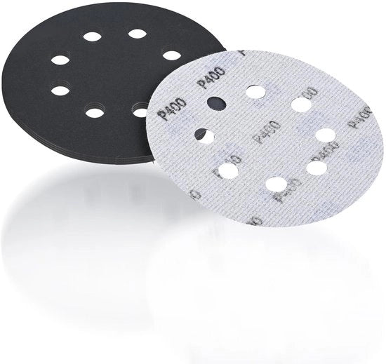 Set di lastre di gomma da scarpe 125 mm - set di 30 pezzi - lastre di gomma da scarpe antistatiche - silicium carburo resistente - schiuma abrasiva