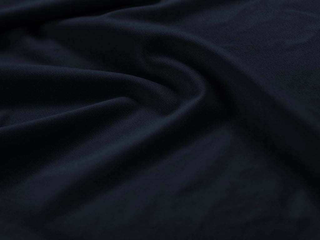 Cosmopolitan Design - Divano angolare sinistro "Bali" 5 posti in velluto blu scuro 