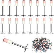 400 spicchi per pistola a chiodi - chiodi rotondi 7,3 mm - accessori per fissaggio parete e soffitto - materiali di fissaggio per lavori di fai da te