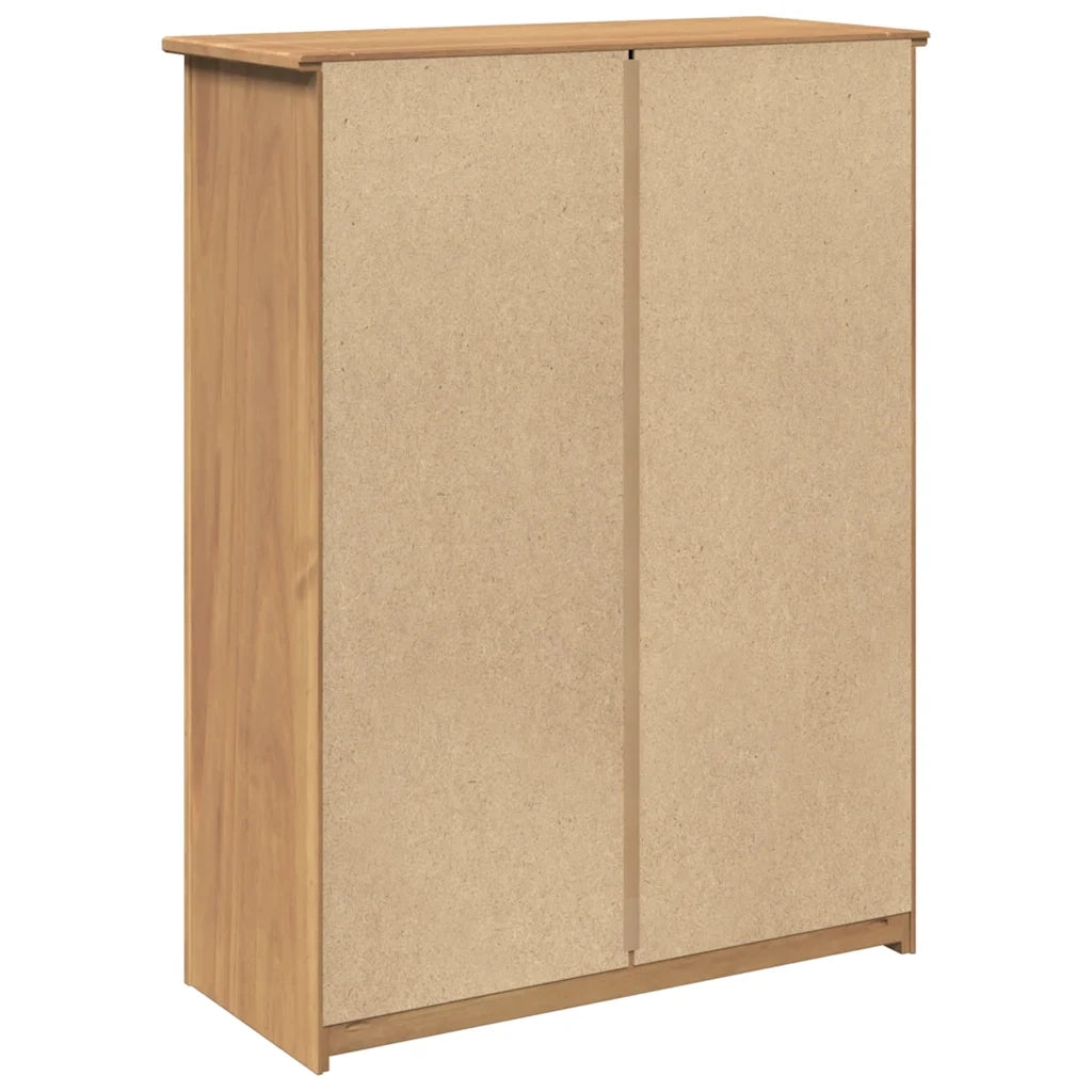 Scarpiera Panama 80x35x105 cm Legno Massello di Pino