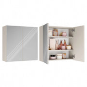 Mobile bagno sospeso con specchio sopra lavabo POLA 2dl 2 ante cashmere