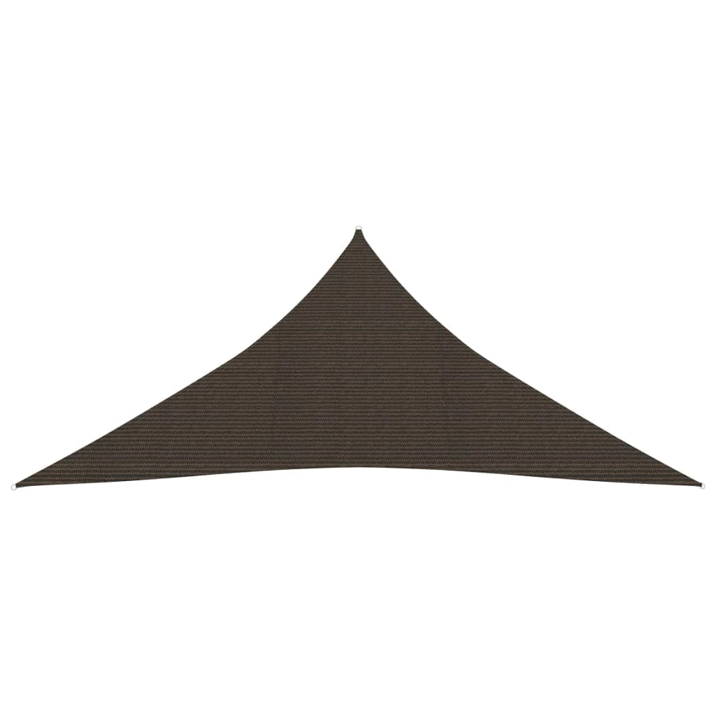 Vela ombreggiante/ombrellone HDPE 160 g/m² 3,6 x 3,6 x 3,6 m marrone 02_0009150