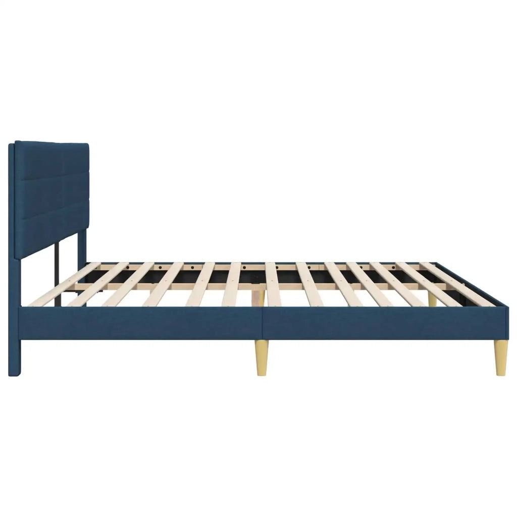 Struttura del letto con testiera Blu 180 x 200 cm Tessuto 42027605