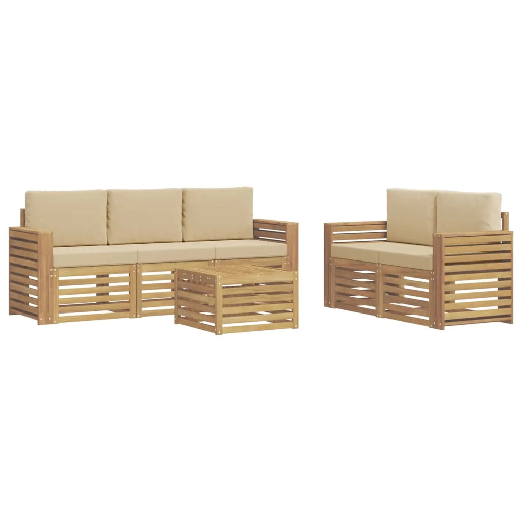 Set divani Legno di Acacia Massello 3391403