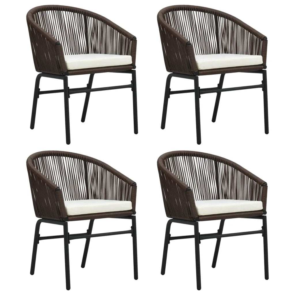 Set Mobili da Pranzo per Giardino 5 pz Marrone cod mxl 38729