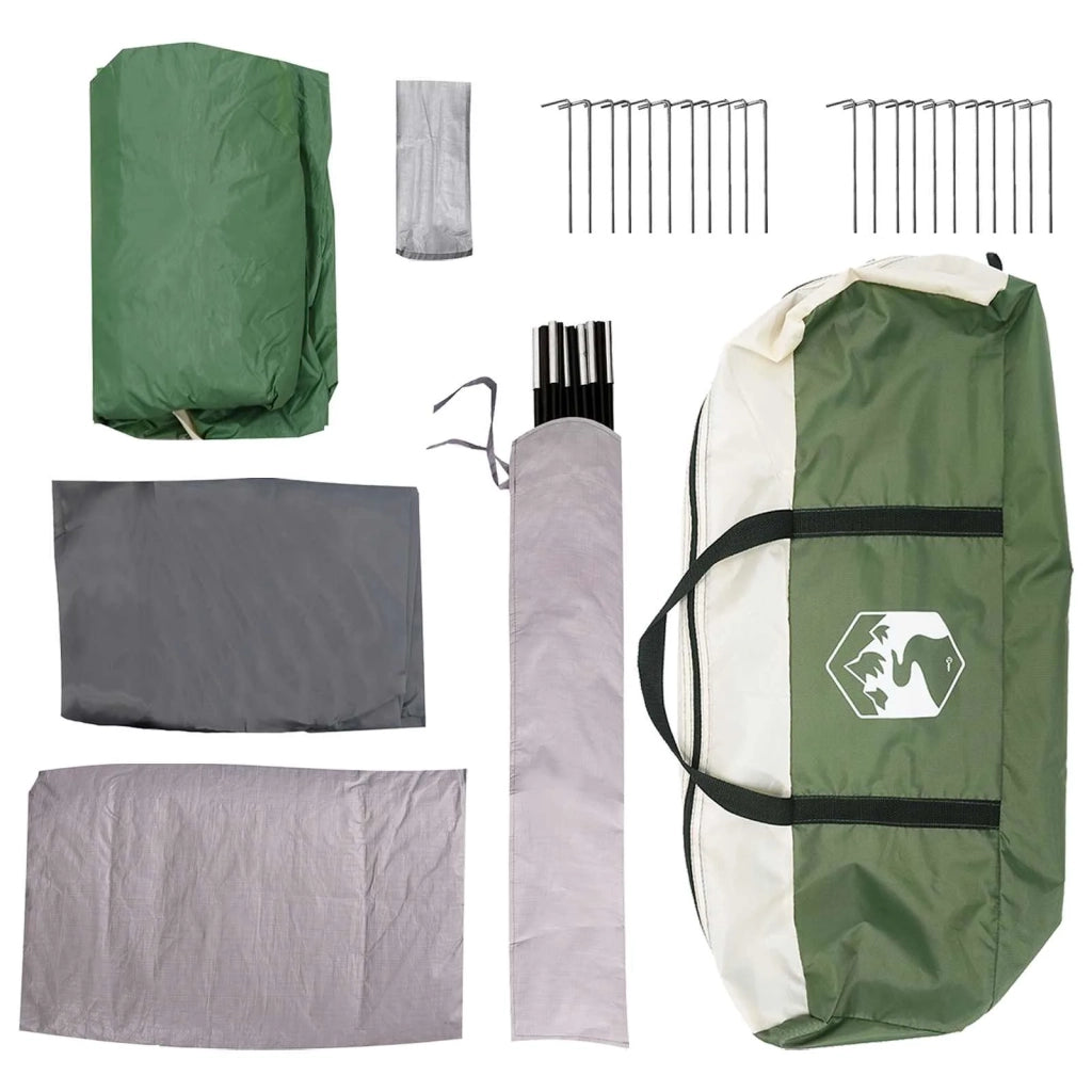 Tenda a tunnel Verde 370 x 275 x 210 cm Poliestere e Acciaio 42028677
