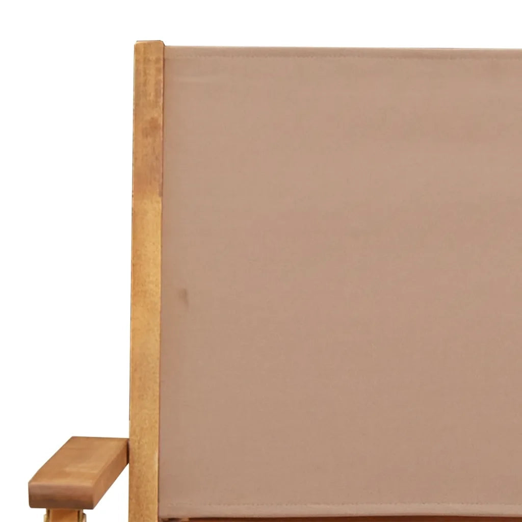 Set da Bistrot 3pz Tortora in Tessuto e Legno Massello 3281882
