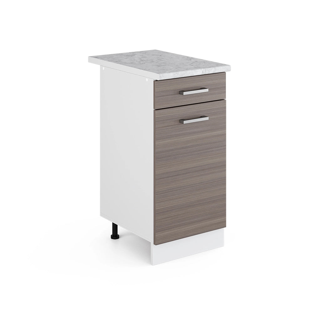 Vicco Base universale Grigio 40 cm con cassetto, con piano di lavoro